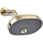 Kohler Statement 1.75 GPM Multi Function Shower Head with MasterClean Sprayface and Katalyst Air Induction Technology Vibrant French Gold
