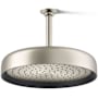 Kohler Statement Round 12" Single Function 2.5 GPM Rainhead with MasterClean Sprayface and Katalyst Air-Induction Technology Vibrant Brushed Nickel