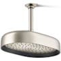 Kohler Statement Oblong 12" Single Function 1.75 GPM Rainhead with MasterClean Sprayface and Katalyst Air-Induction Technology Vibrant Brushed Nickel