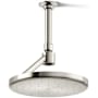 Kohler Statement Round 8-7/8" Open Rain Iconic Single Function 2.5 GPM Rainhead with Gravity-Delivered Full Coverage Rain Spray Vibrant Polished Nickel