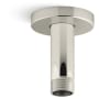 Kohler Statement 3" Ceiling-Mount Single-Function Rainhead Arm and Flange Vibrant Polished Nickel