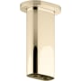 Kohler Statement 5" Ceiling-mount Two-Function Rainhead Arm and Flange Vibrant French Gold