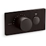 Kohler Anthem Thermostatic Valve Trim Only with Single Knob Handle and Volume Control - Less Rough In Brushed Graphite