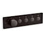 Kohler Anthem Four Function Thermostatic Valve Trim Only with Single Knob Handle, Integrated Diverter, and Volume Control - Less Rough In Brushed Graphite
