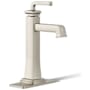 Kohler Riff 1.2 GPM Single Hole Bathroom Faucet Vibrant Brushed Nickel