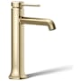 Kohler Occasion 1 GPM Vessel Single Hole Bathroom Faucet with Touch-Activated Drain Vibrant French Gold
