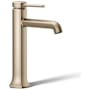 Kohler Occasion 1 GPM Vessel Single Hole Bathroom Faucet with Touch-Activated Drain Vibrant Brushed Bronze