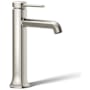 Kohler Occasion 1 GPM Vessel Single Hole Bathroom Faucet with Touch-Activated Drain Vibrant Polished Nickel
