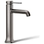 Kohler Occasion 1 GPM Vessel Single Hole Bathroom Faucet with Touch-Activated Drain Vibrant Titanium