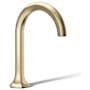 Kohler Occasion 0.5 GPM Single Hole Bathroom Faucet with Pop-Up Drain Assembly Vibrant French Gold