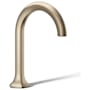 Kohler Occasion 0.5 GPM Single Hole Bathroom Faucet with Pop-Up Drain Assembly Vibrant Brushed Bronze