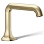 Kohler Occasion 0.5 GPM Single Hole Bathroom Faucet with Pop-Up Drain Assembly Vibrant French Gold