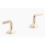 Kohler Occasion Lever Handles for Bathroom Sink Vibrant French Gold