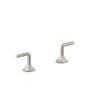 Kohler Occasion Lever Handles for Bathroom Sink Vibrant Brushed Nickel