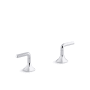 Kohler Occasion Lever Handles for Bathroom Sink Polished Chrome