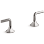 Kohler Occasion Lever Handles for Bathroom Sink Vibrant Titanium