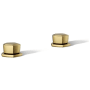 Kohler Occasion Knob Handles for Bathroom Sink Vibrant Brushed Moderne Brass