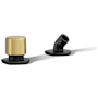 Kohler Occasion Hand Shower Holder and Two Function Diverter Valve with Hose Matte Black with Moderne Brass