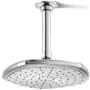 Kohler Occasion 1.75 GPM Single Function Rain Shower Head with Katalyst Air-Induction Technology Polished Chrome