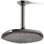 Kohler Occasion 1.75 GPM Single Function Rain Shower Head with Katalyst Air-Induction Technology Vibrant Titanium