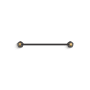 Kohler Occasion 18" Zinc Towel Bar Matte Black with Moderne Brass