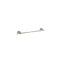 Kohler Occasion 18" Zinc Towel Bar Vibrant Brushed Nickel