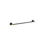 Kohler Occasion 24" Zinc Towel Bar Matte Black with Moderne Brass