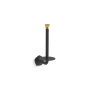 Kohler Occasion Wall Mounted Euro Toilet Paper Holder Matte Black with Moderne Brass
