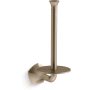 Kohler Occasion Wall Mounted Euro Toilet Paper Holder Vibrant Brushed Bronze