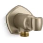 Kohler Occasion Hand Shower Holder with Supply Elbow and Check Valve Vibrant Brushed Bronze