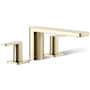 Kohler Parallel Deck Mounted Roman Tub Filler Vibrant French Gold