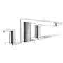 Kohler Parallel Deck Mounted Roman Tub Filler Polished Chrome