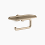Kohler Occasion Wall Mounted Euro Toilet Paper Holder with Tray Vibrant Brushed Bronze