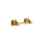 Kohler Riff Wall Mounted Pivoting Toilet Paper Holder Vibrant Brushed Moderne Brass