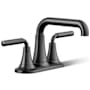Kohler Tone 1.2 GPM Centerset Bathroom Faucet with Clicker Drain Assembly Matte Black