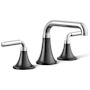 Kohler Tone 1.2 GPM Widespread Bathroom Faucet Polished Chrome With Matte Black
