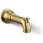 Kohler Tone 6-9/16" Integrated Diverter Tub Spout Vibrant Brushed Moderne Brass