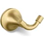 Kohler Tone Single Robe Hook Vibrant Brushed Moderne Brass