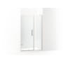 Kohler Composed 71-3/4" High x 46-3/4" Wide Pivot Frameless Shower Door with Clear Glass Anodized Brushed Nickel