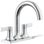 Kohler Venza 0.5 GPM Widespread Bathroom Faucet Polished Chrome