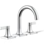Kohler Venza 1.2 GPM Widespread Bathroom Faucet Polished Chrome