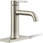 Kohler Venza 1.2 GPM Single Hole Bathroom Faucet Vibrant Brushed Nickel
