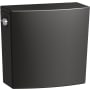 Kohler Veil 1.28 GPF Toilet Tank Only with Left Hand Lever and AquaPiston Canister Black Black