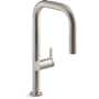Kohler Components 1.5 GPM Single Hole Pre-Rinse Pull Down Kitchen Faucet Vibrant Stainless