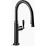 Kohler Edalyn by Studio McGee 1.5 GPM Single Hole Pull Down Kitchen Faucet Matte Black