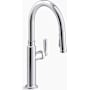 Kohler Edalyn by Studio McGee 1.5 GPM Single Hole Pull Down Kitchen Faucet Polished Chrome