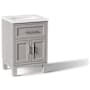 Kohler Quo 24" Free Standing Single Basin Vanity Set with Cabinet and Quartz Vanity Top Mohair Grey