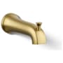 Kohler Tempered 6-3/8" Integrated Diverter Tub Spout Vibrant Brushed Moderne Brass