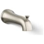 Kohler Tempered 6-3/8" Integrated Diverter Tub Spout Vibrant Brushed Nickel