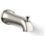 Kohler Tempered 6-3/8" Integrated Diverter Tub Spout Vibrant Polished Nickel